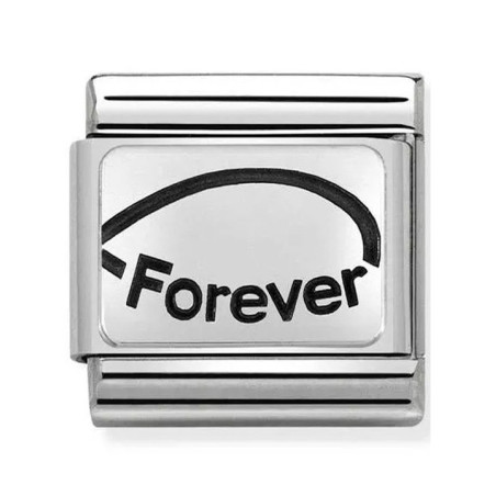 Maillon Nomination classic Forever en Argent