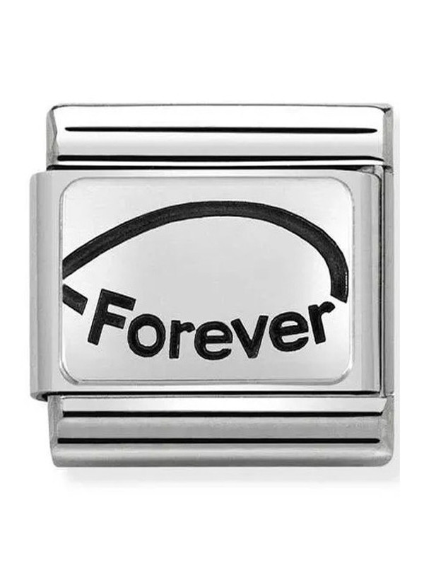 Maillon Nomination classic Forever en Argent