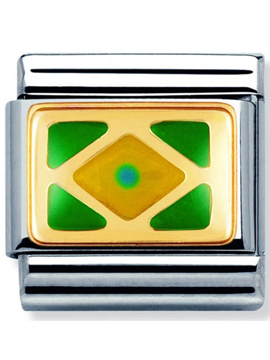 Maillon Nomination classic drapeau Brésil