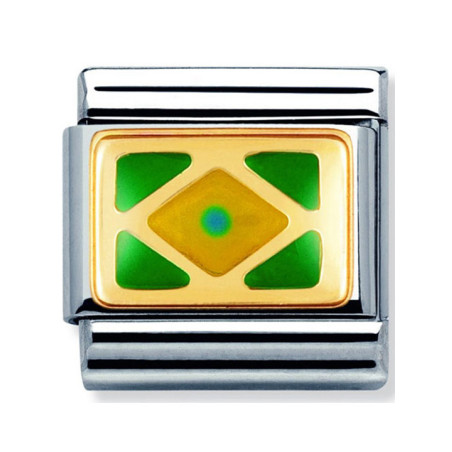 Maillon Nomination classic drapeau Brésil