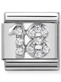 Maillon Nomination classic Numero Dix-Huit en Argent