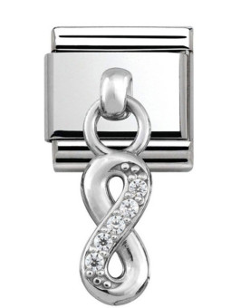 Maillon Nomination classic charms infini et oxydes