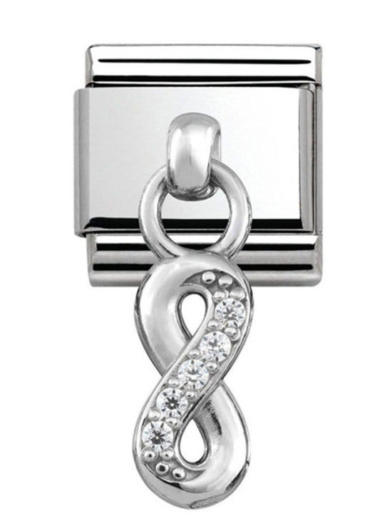 Maillon Nomination classic charms infini et oxydes