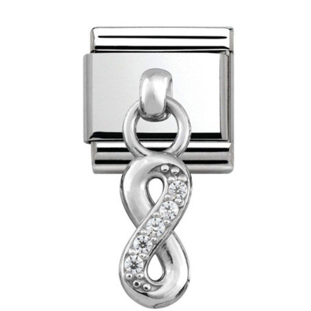 Maillon Nomination classic charms infini et oxydes