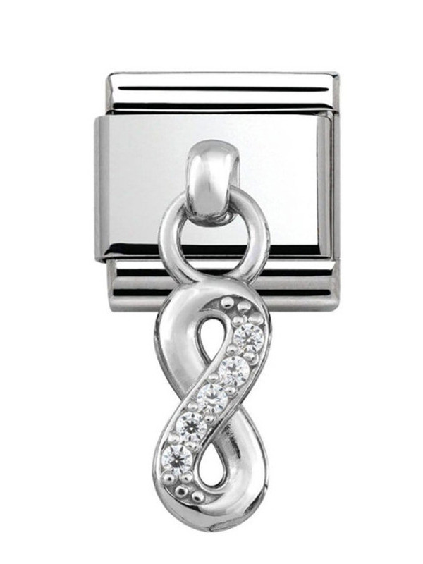Maillon Nomination classic charms infini et oxydes