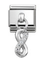 Maillon Nomination classic charms infini et oxydes