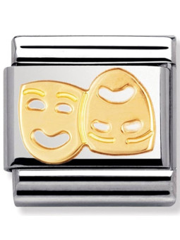 Maillon Nomination classic masques en Or