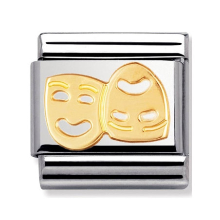 Maillon Nomination classic masques en Or