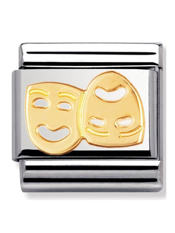 Maillon Nomination classic masques en Or