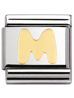 Maillon Nomination classic Lettre M standard Or