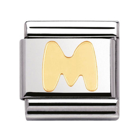 Maillon Nomination classic Lettre M standard Or