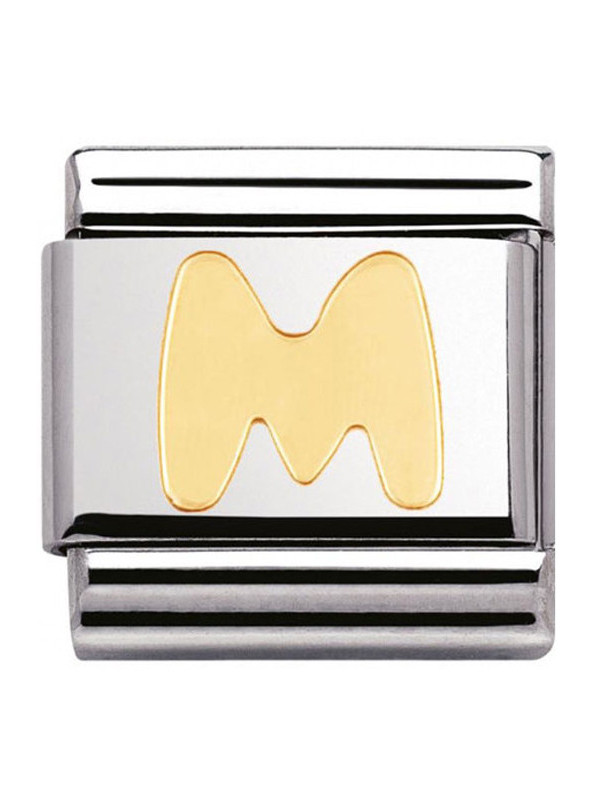 Maillon Nomination classic Lettre M standard Or