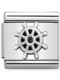 Maillon Nomination classic gouvernail de bateau en Argent