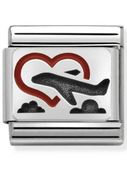 Maillon Nomination Classic Avion En Argent