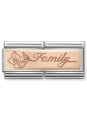 Maillon Nomination classic double Or rose Family