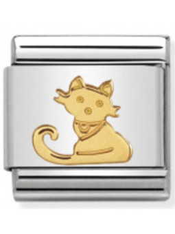 Maillon Nomination classic chat en Or