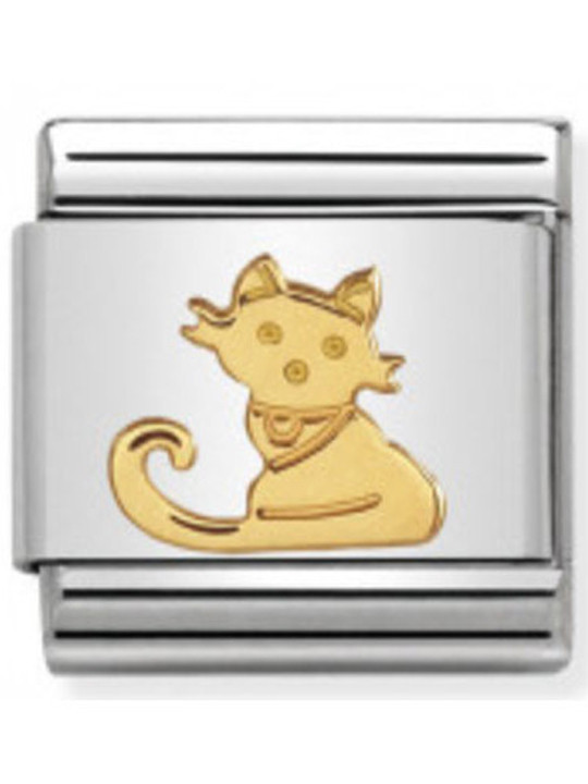 Maillon Nomination classic chat en Or