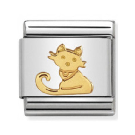 Maillon Nomination classic chat en Or