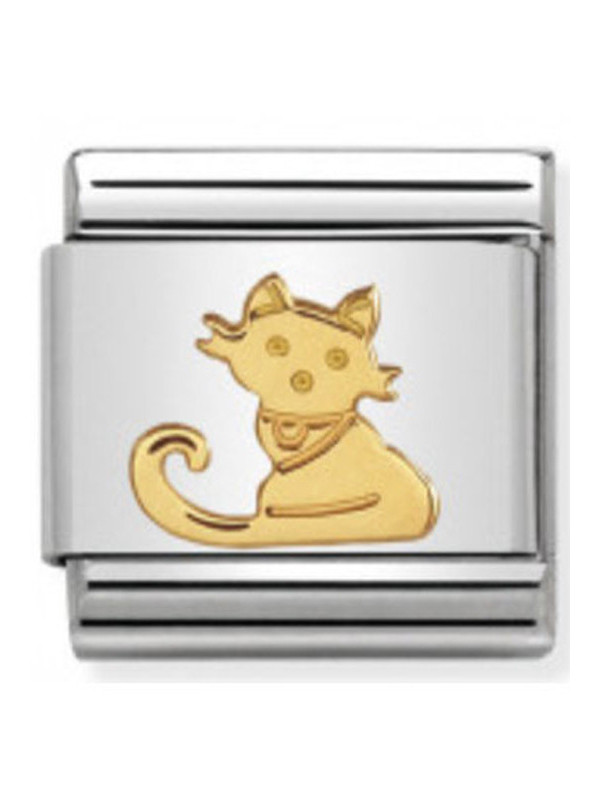 Maillon Nomination classic chat en Or