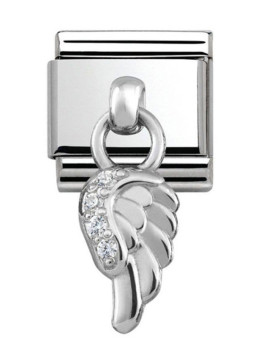 Maillon Nomination classic charms aile et oxydes