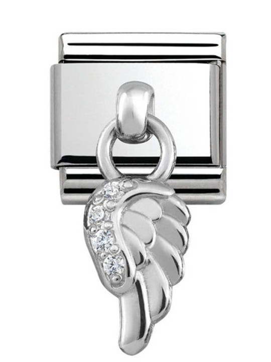 Maillon Nomination classic charms aile et oxydes