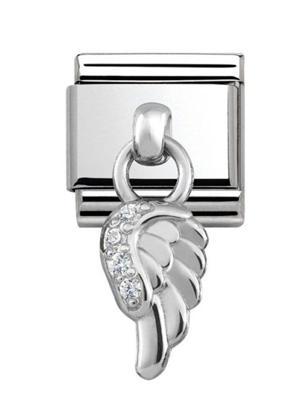 Maillon Nomination classic charms aile et oxydes