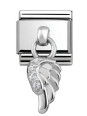 Maillon Nomination classic charms aile et oxydes