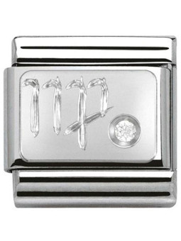 Maillon Nomination classic Vierge en Argent et oxyde de zirconium