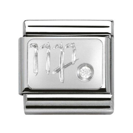 Maillon Nomination classic Vierge en Argent et oxyde de zirconium