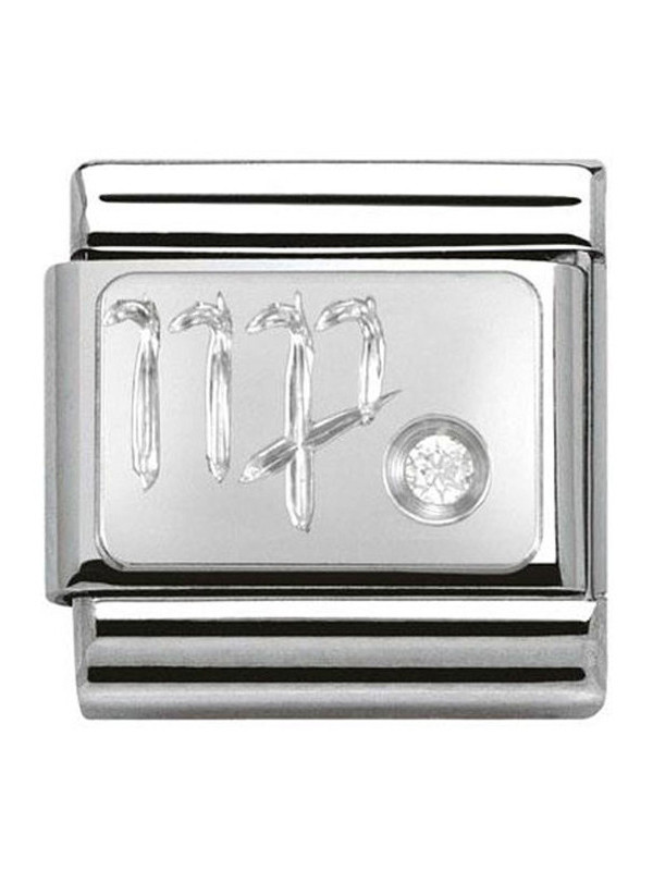 Maillon Nomination classic Vierge en Argent et oxyde de zirconium