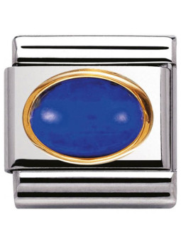 Maillon Nomination classic lapis lazuli ovale