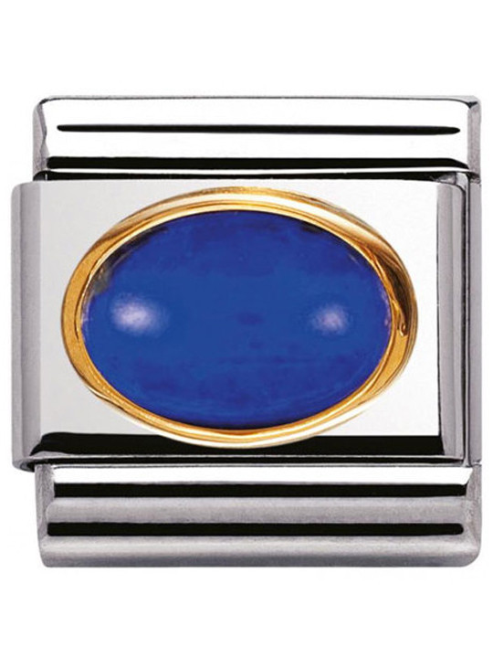Maillon Nomination classic lapis lazuli ovale