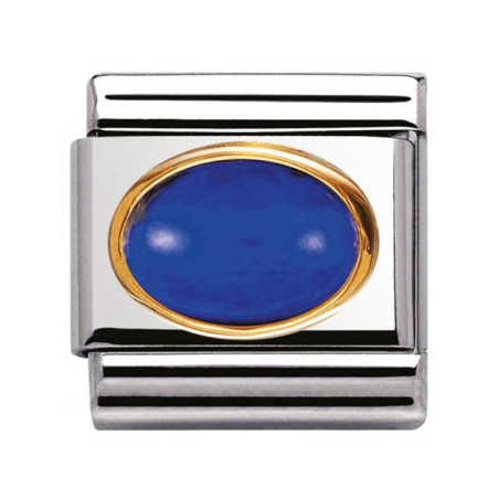 Maillon Nomination classic lapis lazuli ovale