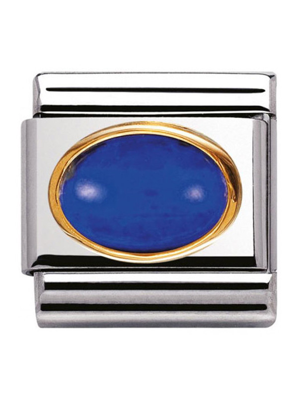 Maillon Nomination classic lapis lazuli ovale