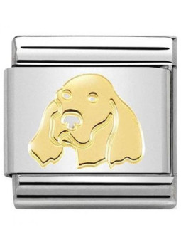 Maillon Nomination classic chien Setter anglais en Or