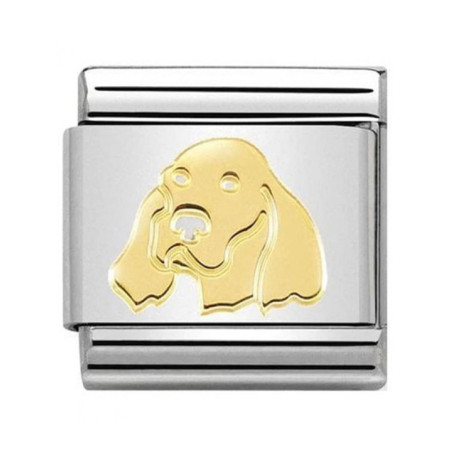 Maillon Nomination classic chien Setter anglais en Or