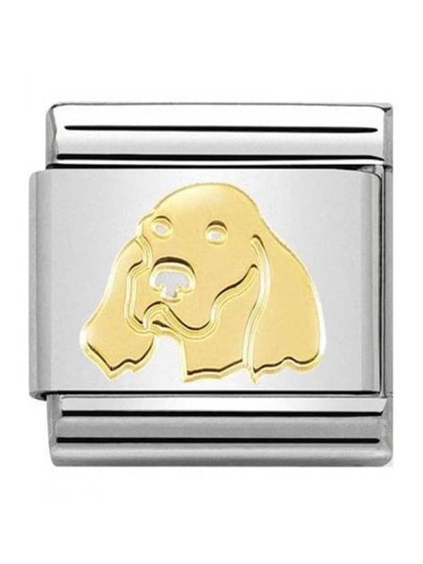 Maillon Nomination classic chien Setter anglais en Or