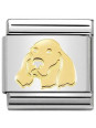 Maillon Nomination classic chien Setter anglais en Or