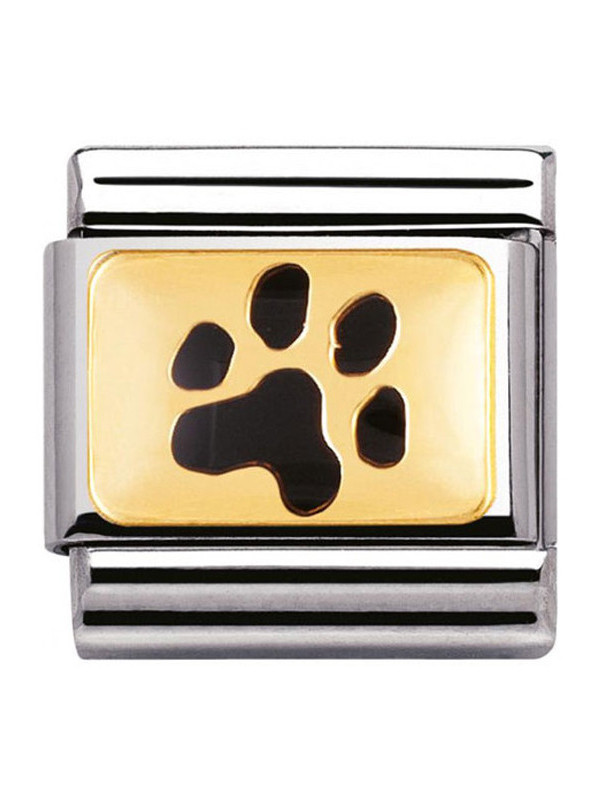 Maillon Nomination classic patte de chien en Or