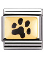 Maillon Nomination classic patte de chien en Or