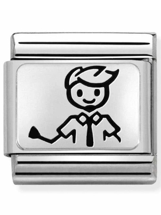 Maillon Nomination classic Famille Papa en Argent