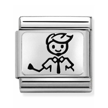 Maillon Nomination classic Famille Papa en Argent