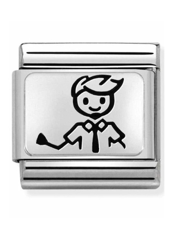 Maillon Nomination classic Famille Papa en Argent