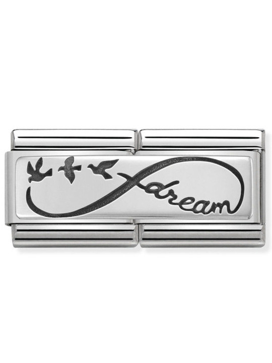 Maillon Nomination classic double Plaque dream