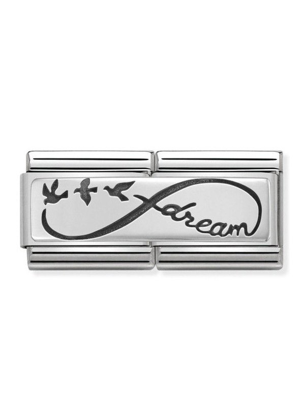 Maillon Nomination classic double Plaque dream