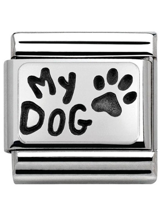 Maillon Nomination classic Argent My Dog