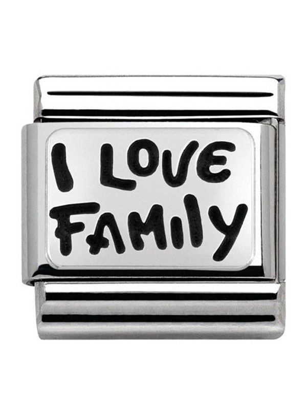 Maillon Nomination classic Argent I love Family