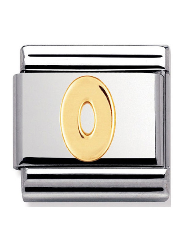 Maillon Nomination classic chiffre 0 en Or
