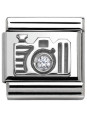 Maillon Nomination classic Argent appareil photo