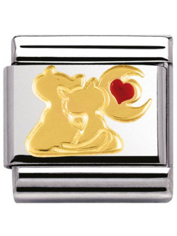 Maillon Nomination classic chats sous la lune